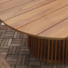 Stół ogrodowy z drewna tekowego Lorca 120cm House Nordic