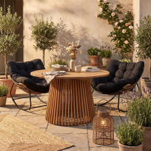 Stół ogrodowy z drewna tekowego Lorca 120cm House Nordic