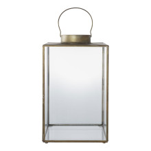 Latarnia szklana Mohali 42cm antyczne złoto House Nordic
