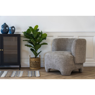 Fotel tapicerowany Nazare szary House Nordic