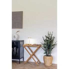 Stół drewniany z tacą Ronda 60x40x70cmcm drewno tekowe House Nordic