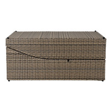 Leżak technorattanowy z poduszkami Split 200x60cm szary House Nordic