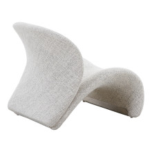 Fotel designerski tapicerowany Sofia piaskowy House Nordic