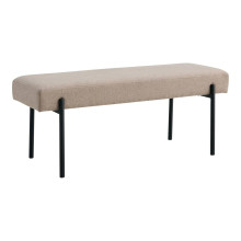 Ławka tapicerowana Swindon 100x36cm beż / czarny House Nordic