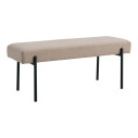 Ławka tapicerowana Swindon 100x36cm beż / czarny House Nordic