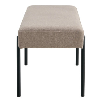 Ławka tapicerowana Swindon 100x36cm beż / czarny House Nordic