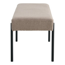 Ławka tapicerowana Swindon 100x36cm beż / czarny House Nordic