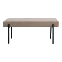 Ławka tapicerowana Swindon 100x36cm beż / czarny House Nordic