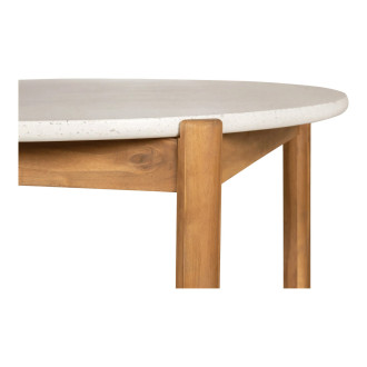 Stół ogrodowy okrągły Terracina 120cm akacja / terrazzo House Nordic