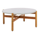 Stolik ogrodowy okrągły Terracina 84,5cm akacja / terrazzo House Nordic