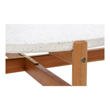Stolik ogrodowy okrągły Terracina 84,5cm akacja / terrazzo House Nordic