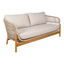 Sofa ogrodowa z poduszkami Terracina 175cm akacja / beżowy House Nordic