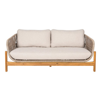 Sofa ogrodowa z poduszkami Terracina 175cm akacja / beżowy House Nordic