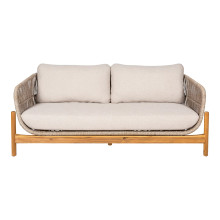 Sofa ogrodowa z poduszkami Terracina 175cm akacja / beżowy House Nordic