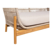 Sofa ogrodowa z poduszkami Terracina 175cm akacja / beżowy House Nordic