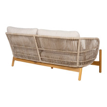 Sofa ogrodowa z poduszkami Terracina 175cm akacja / beżowy House Nordic