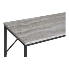 Konsola minimalistyczna Vita 110x26cm imitacja trawertynu / czarny House Nordic
