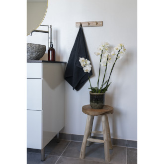 Stołek drewniany Badia 45cm drewno tekowe House Nordic