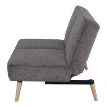 Sofa rozkładana na nóżkach Swan 186cm brązowa House Nordic