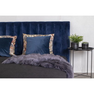 Stolik pomocniczy metalowy z tacą Intesi 47cm czarny House Nordic