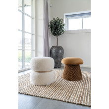 Pufa welurowa - grzybek Hampton 39cm żółta House Nordic