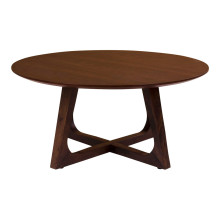 Stolik okrągły fornirowany Hellerup 75cm orzech House Nordic