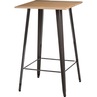 Stół barowy kwadratowy Paris Wood 60x60 metaliczny/sosna naturalna D2.Design do salonu, kuchni i jadalni.