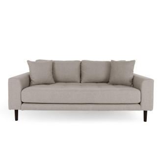 Sofa tapicerowana na nóżkach Lido 2,5-osobowa ciemny beż / nogi czarne House Nordic