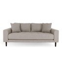 Sofa tapicerowana na nóżkach Lido 2,5-osobowa ciemny beż / nogi czarne House Nordic