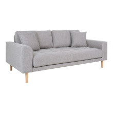 Sofa tapicerowana na nóżkach Lido 2,5-osobowa jasny szary / nogi naturalne House Nordic