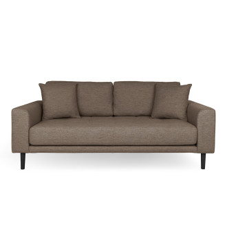 Sofa tapicerowana na nóżkach Lido 2,5-osobowa brązowy / nogi czarne House Nordic