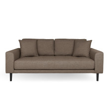 Sofa tapicerowana na nóżkach Lido 2,5-osobowa brązowy / nogi czarne House Nordic