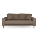Sofa tapicerowana na nóżkach Lido 2,5-osobowa brązowy / nogi czarne House Nordic