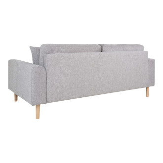 Sofa tapicerowana na nóżkach Lido 2,5-osobowa jasny szary / nogi naturalne House Nordic