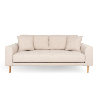 Sofa tapicerowana na nóżkach Lido 2,5-osobowa piaskowy / nogi naturalne House Nordic
