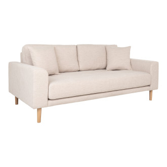 Sofa tapicerowana na nóżkach Lido 2,5-osobowa piaskowy / nogi naturalne House Nordic