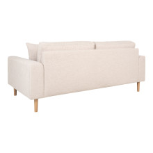 Sofa tapicerowana na nóżkach Lido 2,5-osobowa piaskowy / nogi naturalne House Nordic