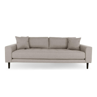 Sofa tapicerowana na nóżkach Lido 3-osobowa ciemny beż / nogi czarne House Nordic