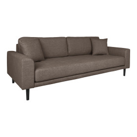 Sofa tapicerowana na nóżkach Lido 3-osobowa brązowy / nogi czarne House Nordic 2