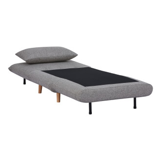 Fotel z poduszką i funkcją spania Marlow 82cm szary / brzoza House Nordic