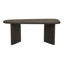 Stolik kawowy japadni - nieregularny blat Melo 100x50cm ciemny brąz House Nordic