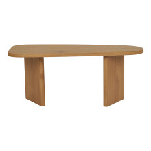Stolik kawowy japadni - nieregularny blat Melo 100x50cm ocień dębu House Nordic