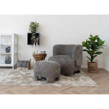 Podnóżek do fotela Nazare szary House Nordic