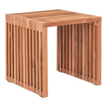 Stolik kwadratowy z drewna tekowego Pego 40x40cm House Nordic
