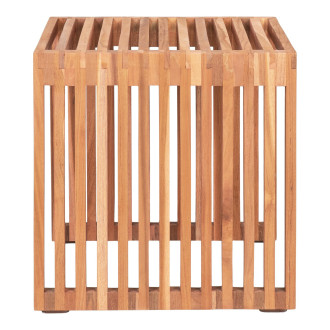 Stolik kwadratowy z drewna tekowego Pego 40x40cm House Nordic