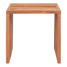 Stolik kwadratowy z drewna tekowego Pego 40x40cm House Nordic