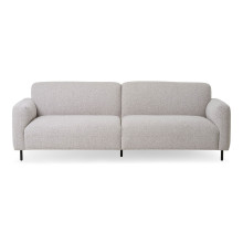 Sofa tapicerowana na nóżkach Salvador 228cm jasny szary House Nordic