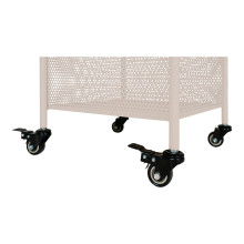 Regał metalowy na kółkach Torres 106x35x35cm beżowy House Nordic