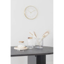 Zegar ścienny okrągły z cichym mechanizmem Takamaka 40cm złoto-biały House Nordic