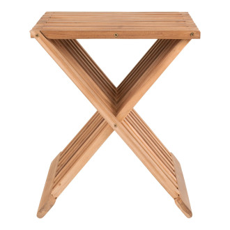 Stołek z drewna tekowego Erto 40cm House Nordic